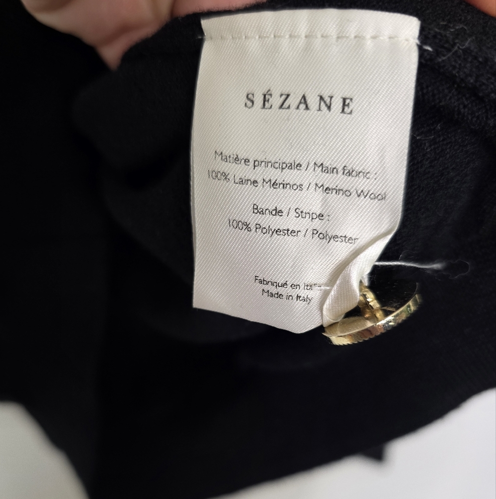 Sezane Jacon Jumper Merino Wool Long Sleeve Sweater Size XS - Picture 6 of 7